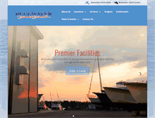 Tablet Screenshot of bluewateryachtyards.com